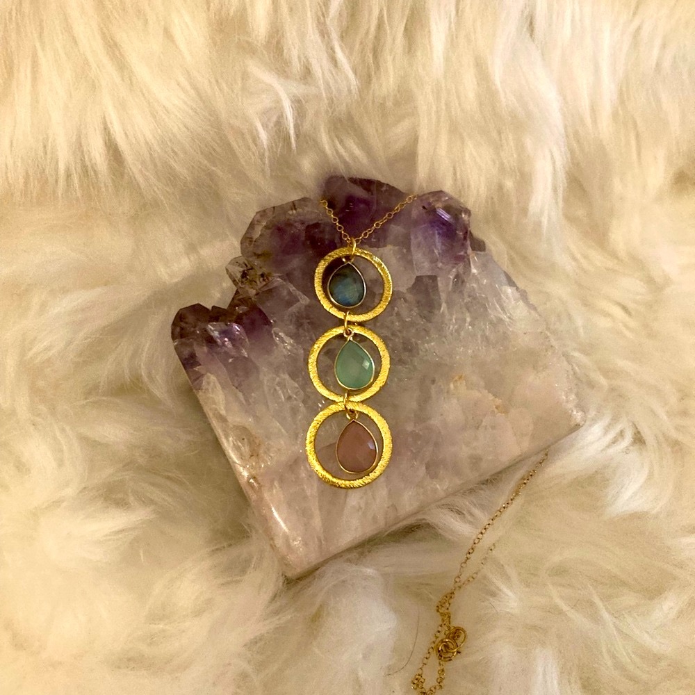 Gemstone Drop Necklace